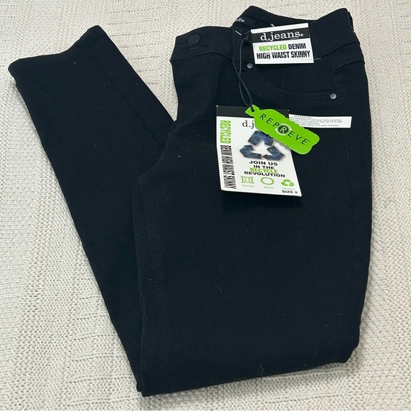 d. jeans Denim - NWT Women's Black High Waist Skinny 
Recycled Denim Sz:8